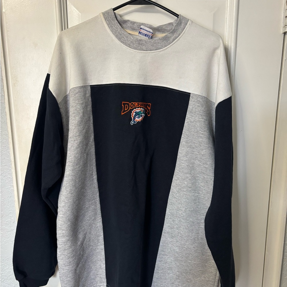 Vintage 2000’s NFL Miami Dolphins Colorblock Sweatshirt
